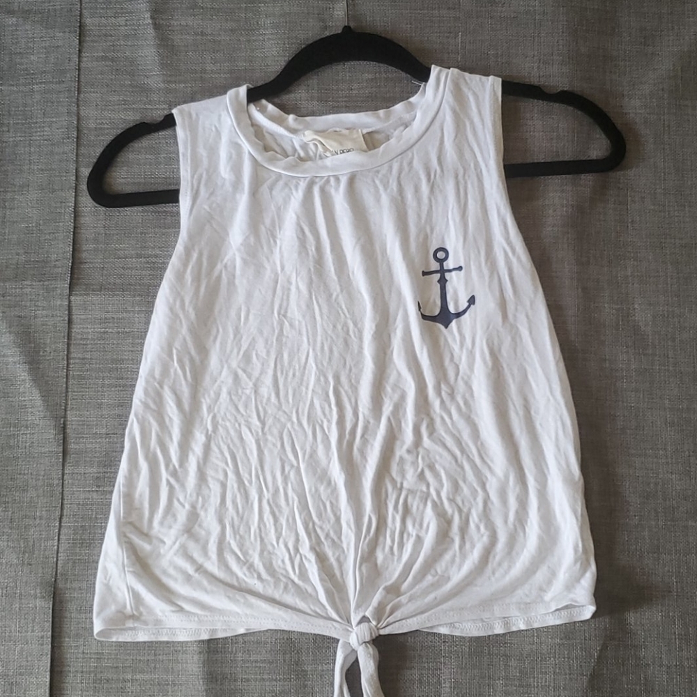 White tank top